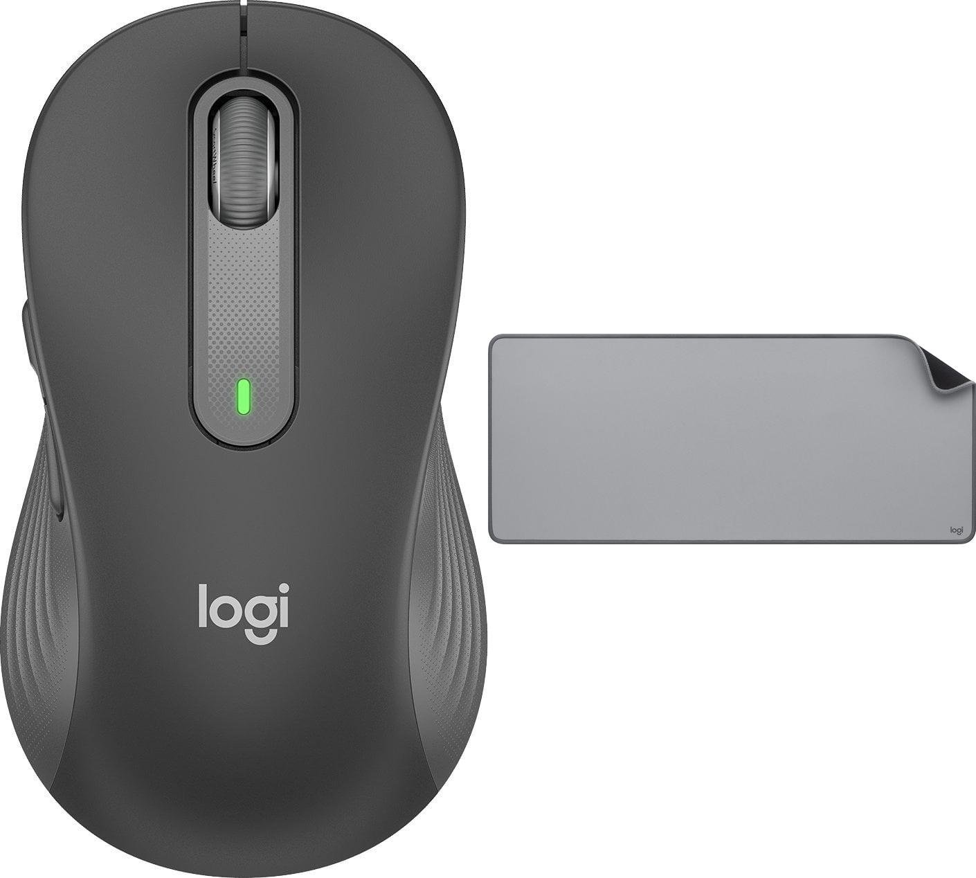 Mysz Logitech M650 L Grafitowy (910-006236) + Studio Series - MID GREY (956-000052)