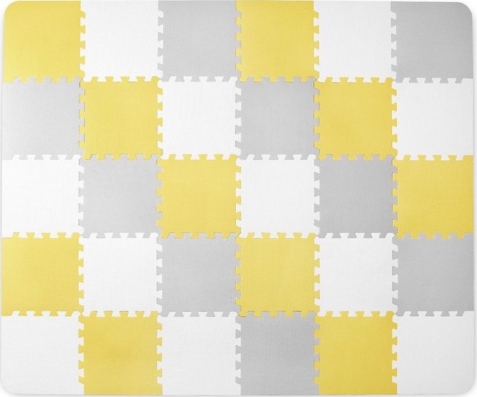 KinderKraft Mata piankowa Luno yellow