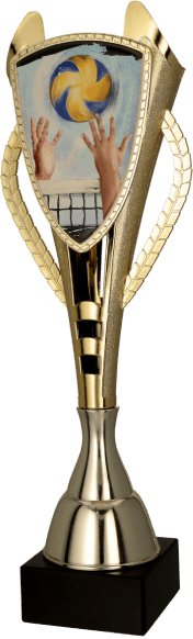 Victoria Sport Puchar plastikowy złoty - SIATKÓWKA