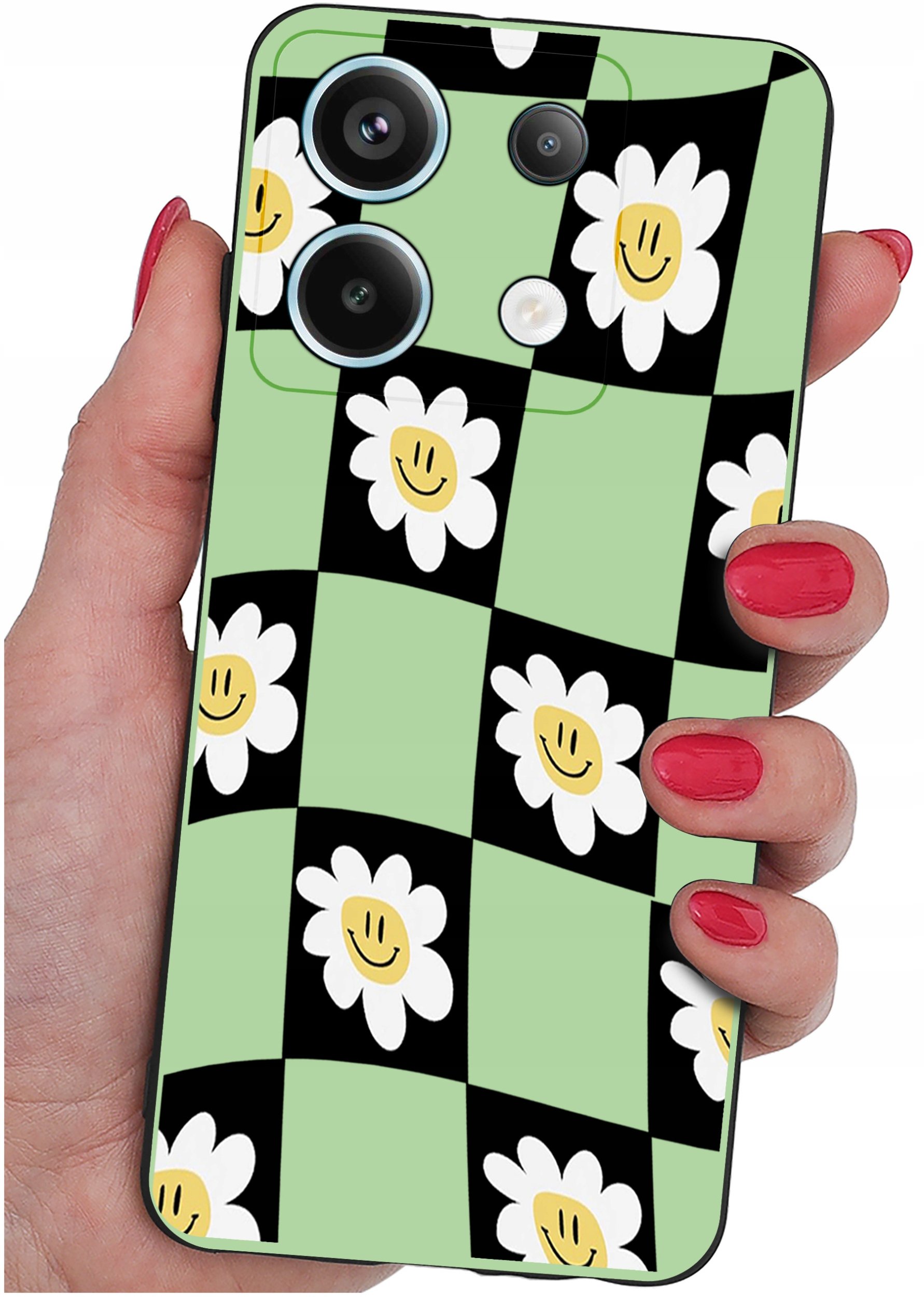 ETUI do Xiaomi Redmi Note 13 Pro 5G WZORY |SILIKONOWE MATT CASE +SZKŁO 9H