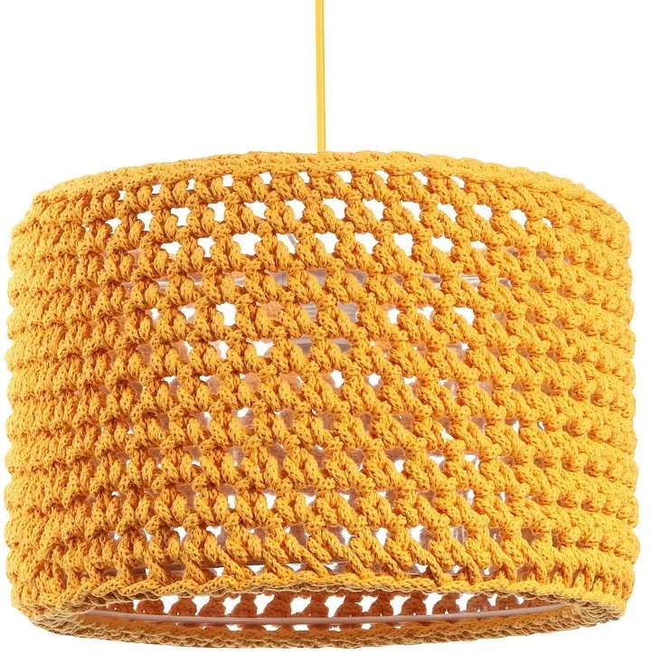 Lampa wisząca COTTON 25 żółta BPS KONCEPT