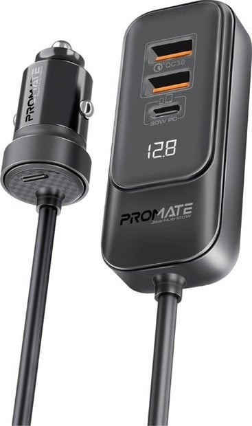 Promate GearHub-120W Car charger 120W / 2x USB-C / 2x USB-A