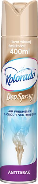Kolorado Odświeżacz powietrza kolorado Deo Spray-Antitabak 400ml uniwersalny