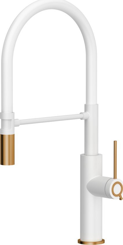 Bateria kuchenna Quadron Gemma Q Line SteelQ stojąca biała z elementami miedzianymi (84818011)