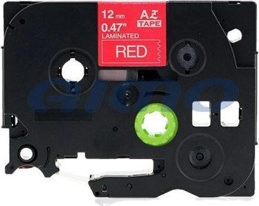 Strefa Drukarek Taśma Brother TZE-435 czerwona/biały nadruk 12mm x 8m zamiennik