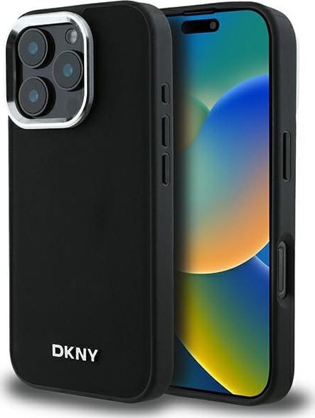DKNY DKNY DKHMP16XPSCMCLK iPhone 16 Pro Max 6.9" czarny/black hardcase Plain Silver Logo MagSafe