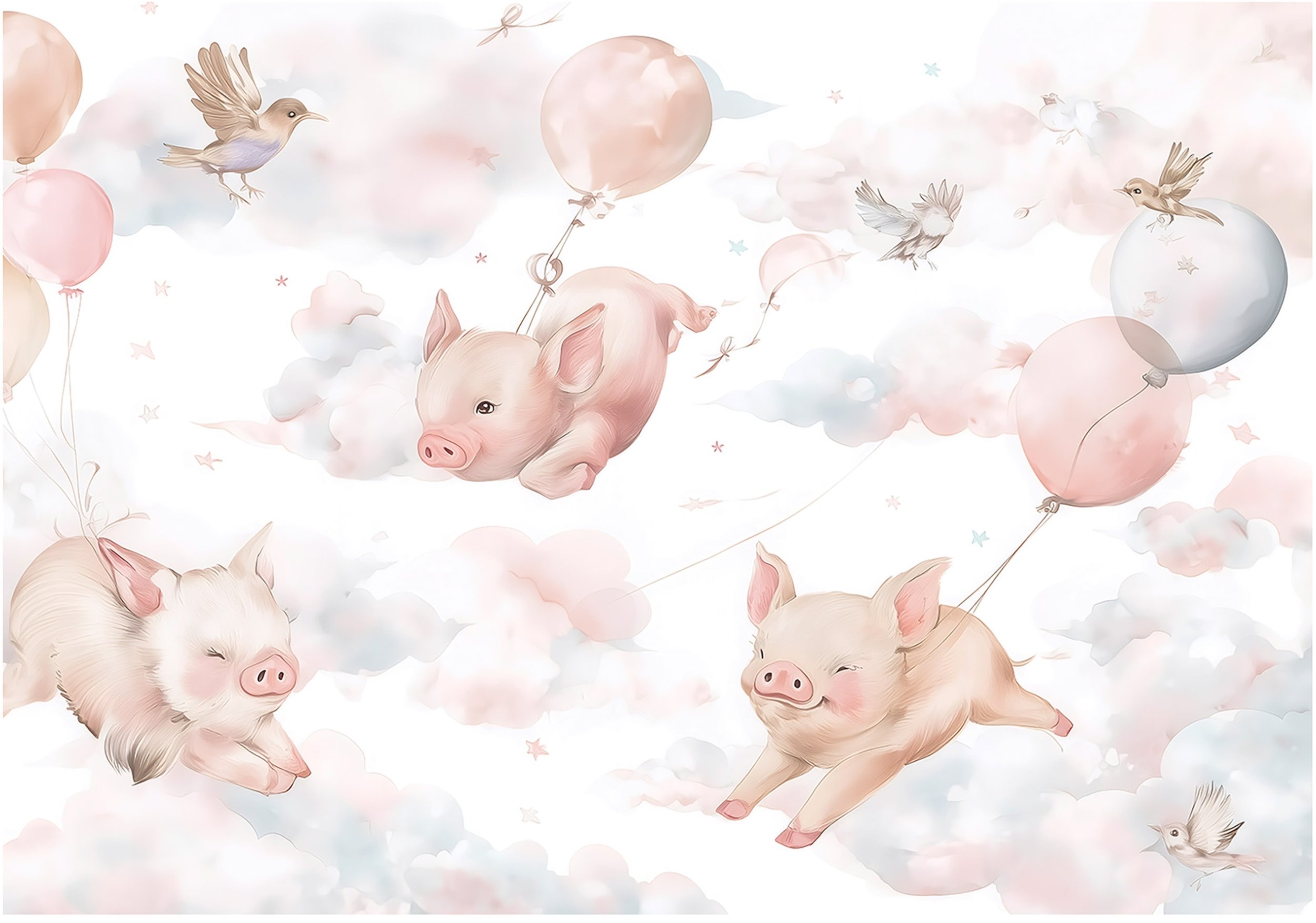 Fototapeta Na Flizelinie Zwierzęta Chmury Dla Dzieci 400x280