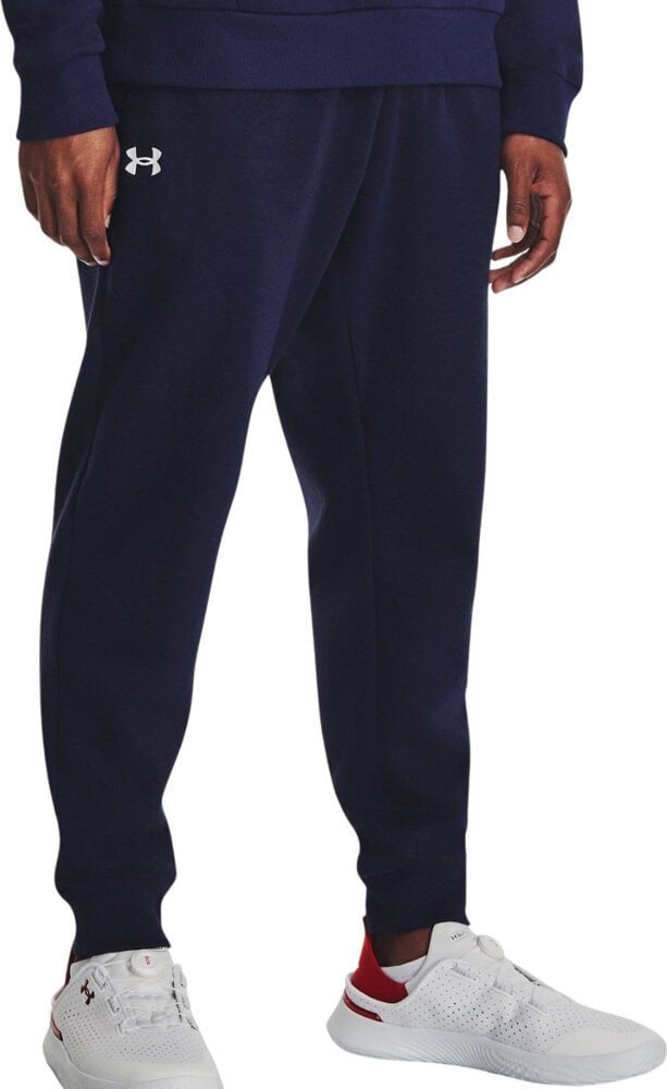 Spodnie męskie Under Armour Rival Fleece Joggers granatowe 1379774 410 S
