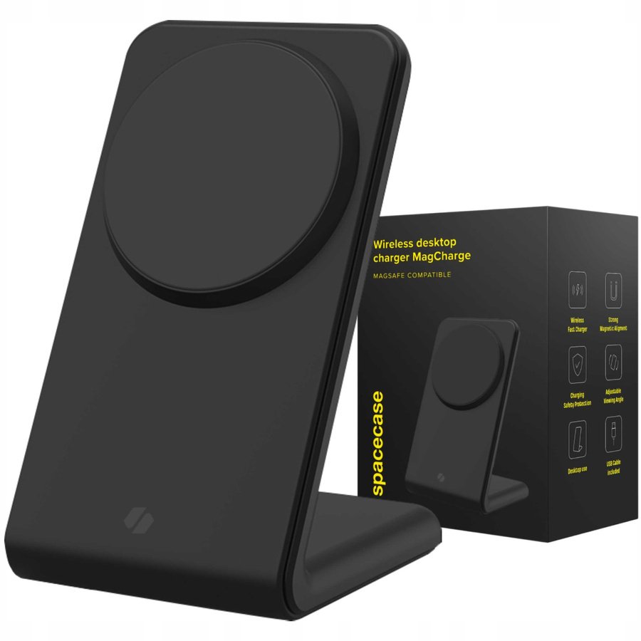 Ładowarka SpaceCase Ładowarka indukcyjna Wireless Charger MagCharge WM2B black standard