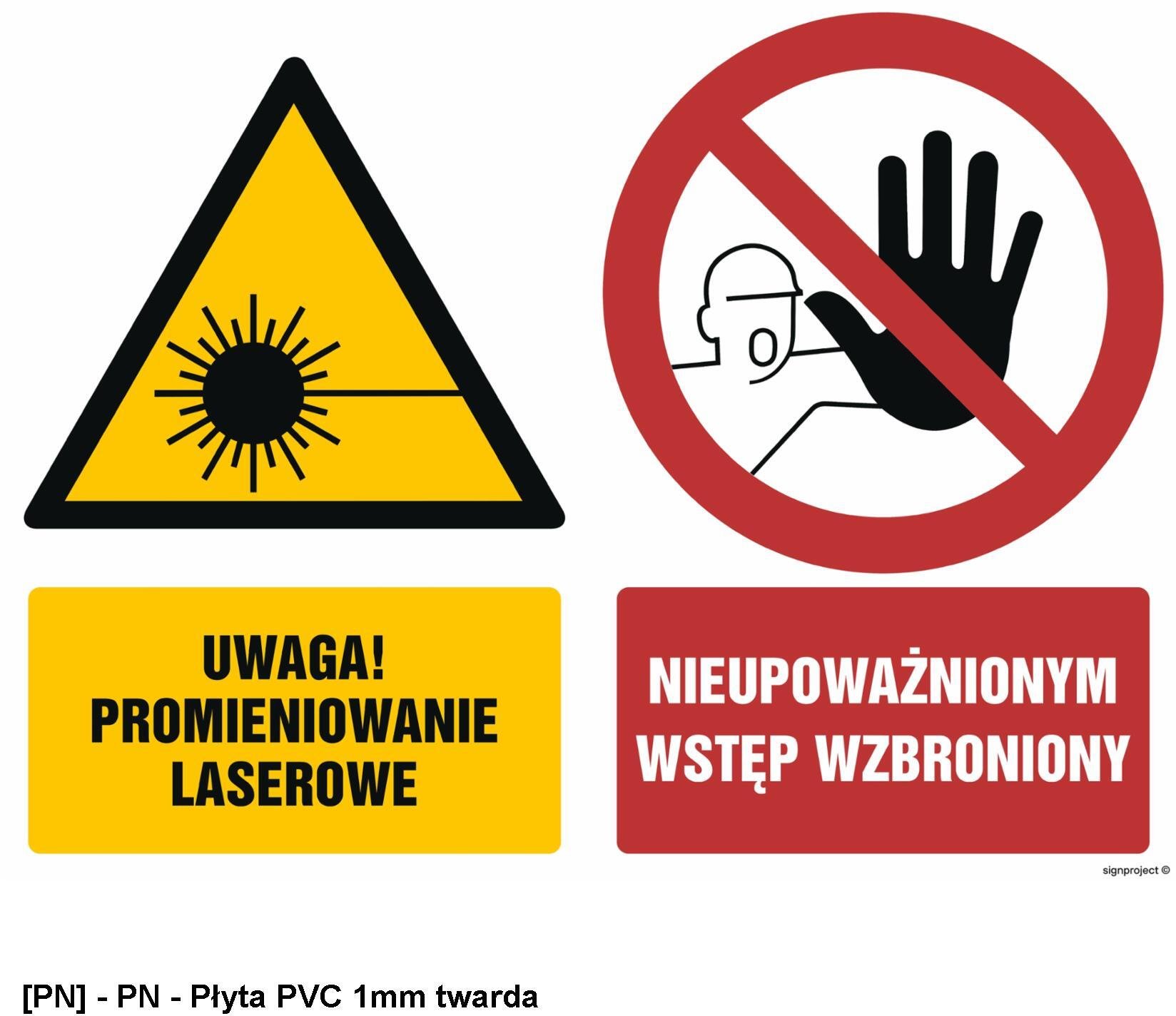 TD Systems Uwaga: promieniowanie laserowe. Wstęp wzbroniony dla nieupoważnionych. 100x75