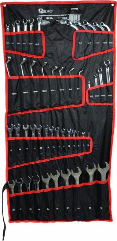 Zestaw narzędzi Geko ZESTAW KLUCZY POLEROWANYCH 47EL.CRV/ BIG SET(2) G11155 GEKO