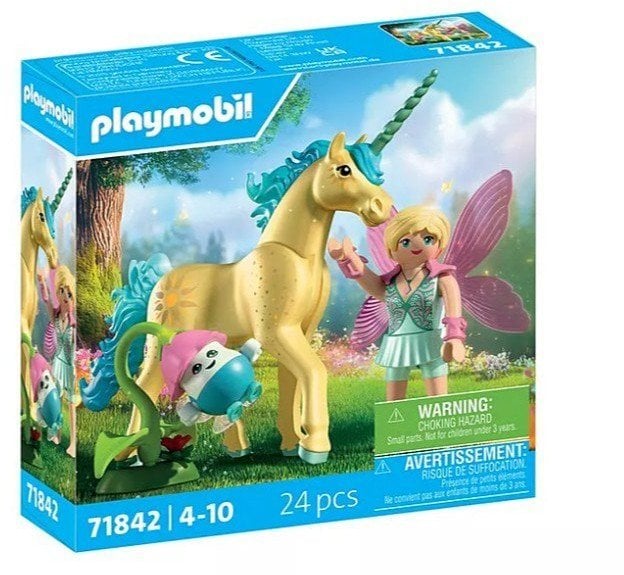 Zestaw z figurkami Princess Magic 71842 Jednorożec do kolekcjonowania Sunshine Blossom z wróżką Playmobil