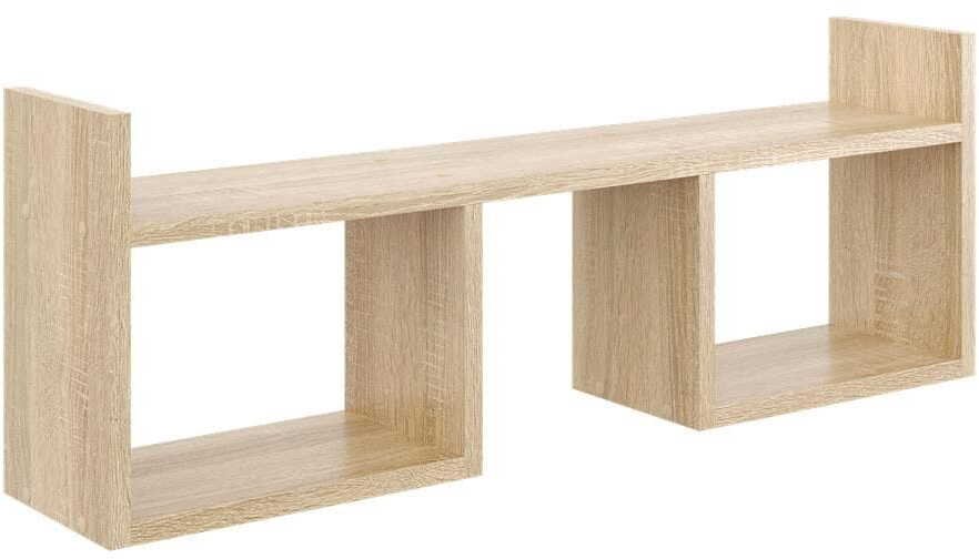 Półka wisząca, minimalistyczna, 90x18x32 cm, dąb sonoma, mat