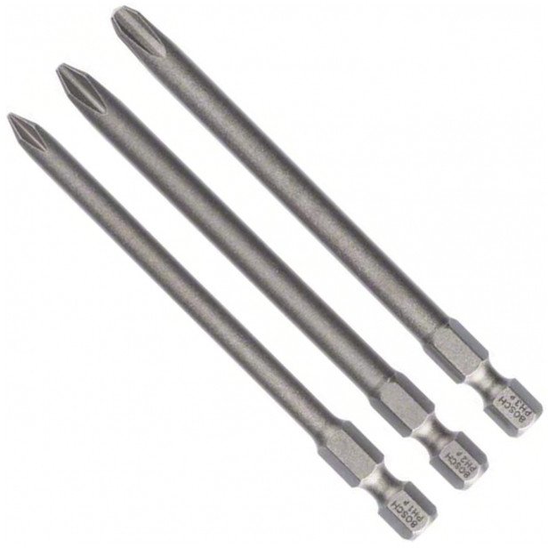 Bosch Końcówki wkręcające KLINGA 89MM PH1/2/3 EH SET 2607001757 /3szt./