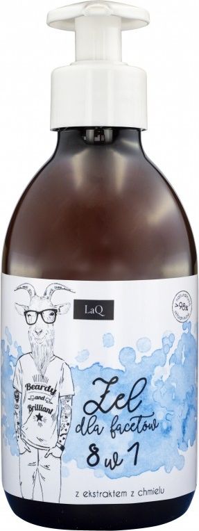 LaQ LaQ Żel pod prysznic dla facetów 8w1 500ml