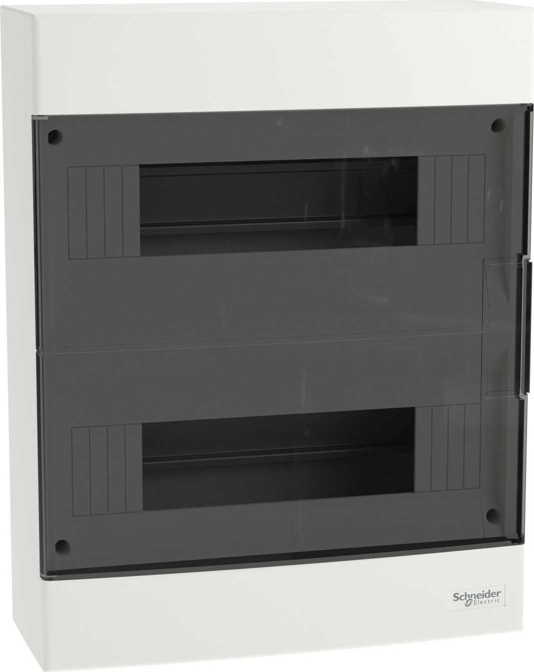 SCHNEIDERE Rozdzielnica natynkowa Schneider 2x12 IP40 IK07 Easy9 EU EZ9EU-2-12-NT-T EZ9EUC212 biała drzwi transparentne
