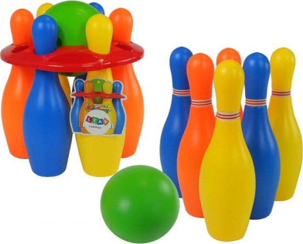 Lean Sport Zestaw Do Gry w Kręgle 6 szt Kolorowe 26 cm