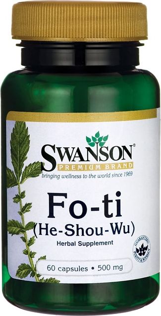 Swanson Swanson - Fo-Ti (He-Shou-Wu), 500mg, 60 kapsułek