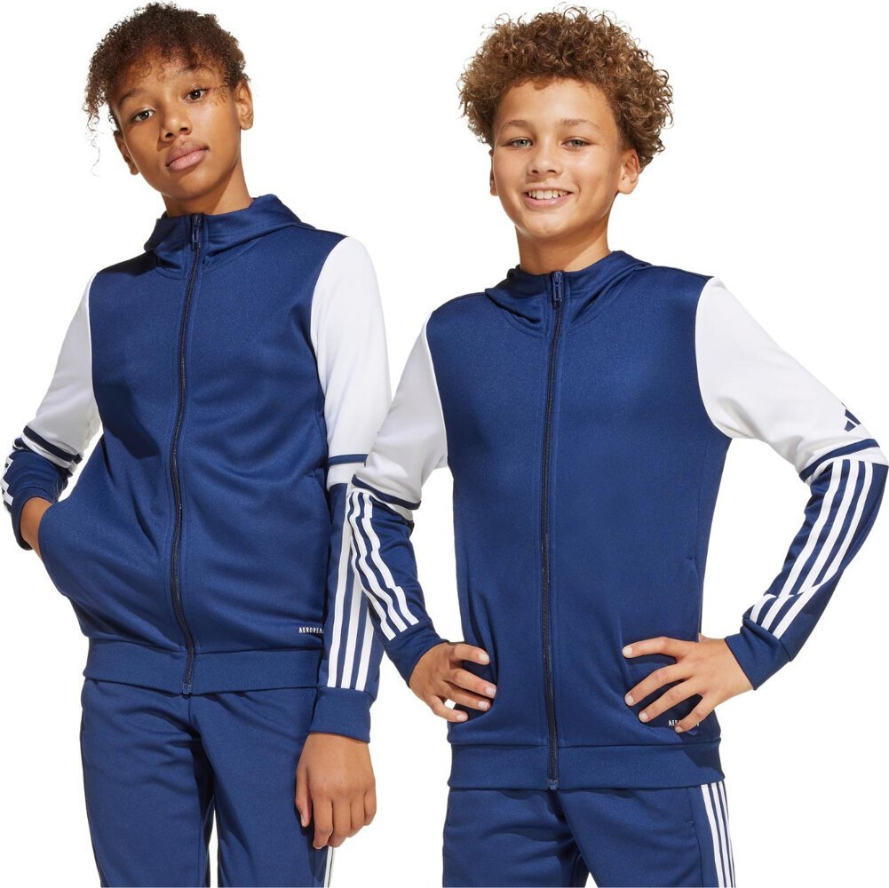 Bluza dla dzieci adidas Squadra 25 Hoodie granatowo-biała JD4800 140cm