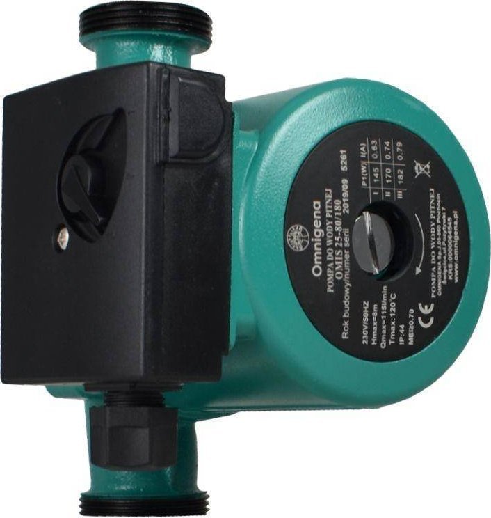 Omnigena Pompa cyrkulacyjna OMIS 25-80/180 ze śrubunkami OMNIGENA