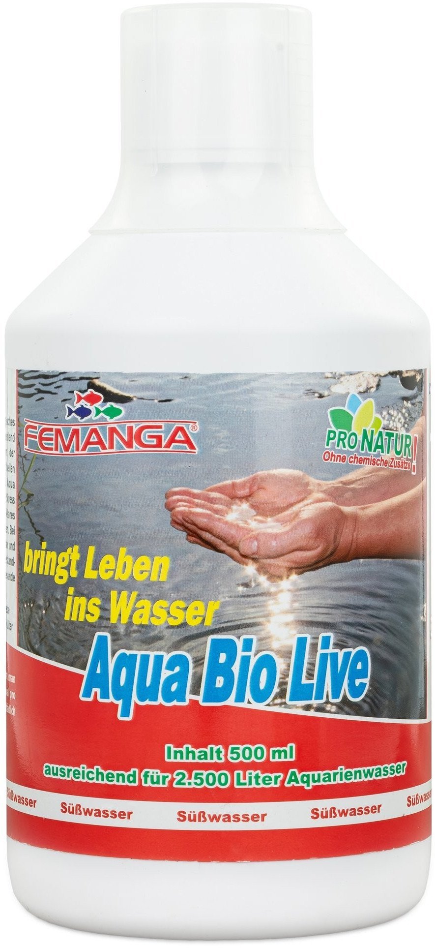 Femanga, Aqua Bio Live, Preparat podnosz�cy jako�� wody, 500ml