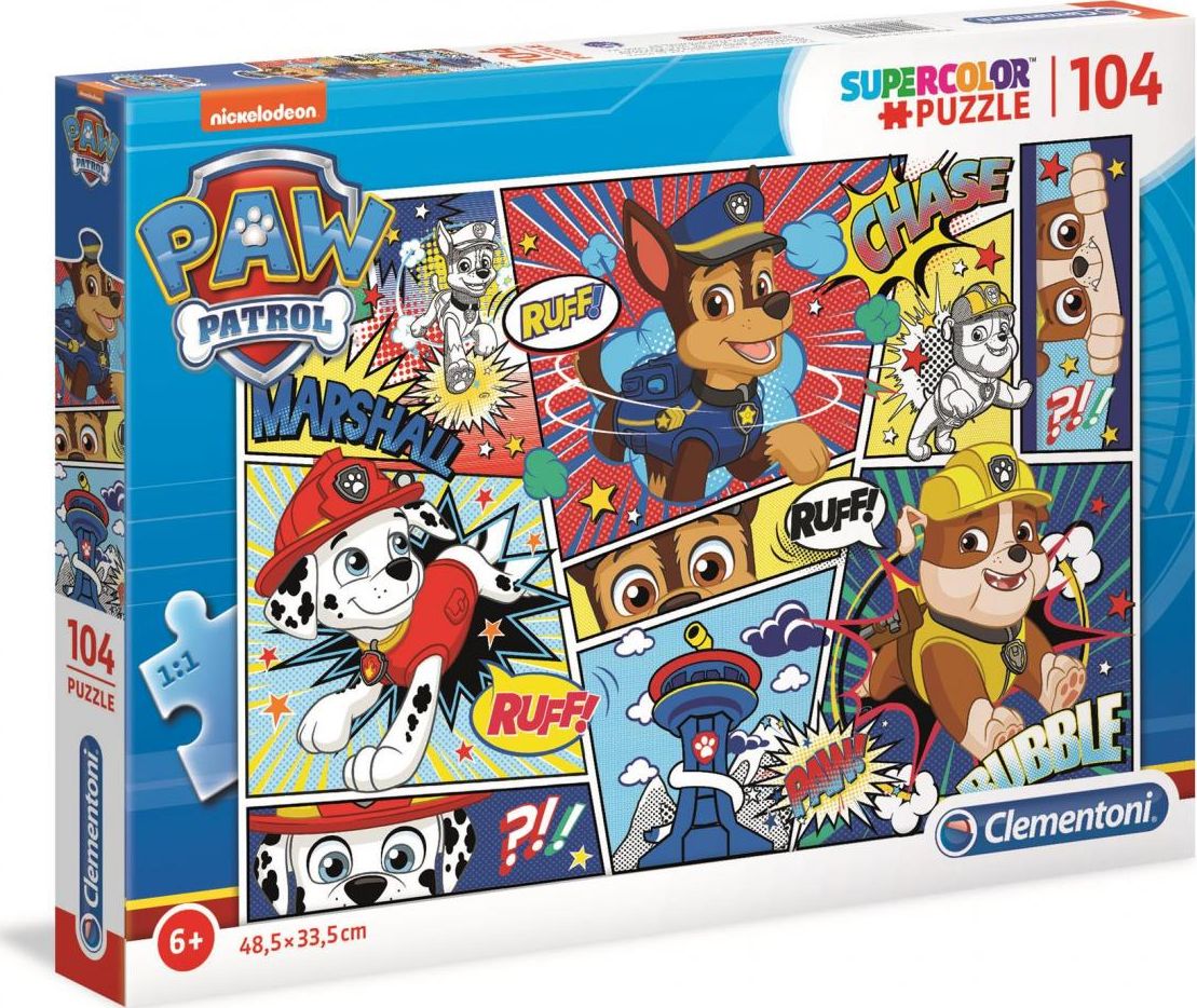 Clementoni Puzzle 104 elementów Psi Patrol