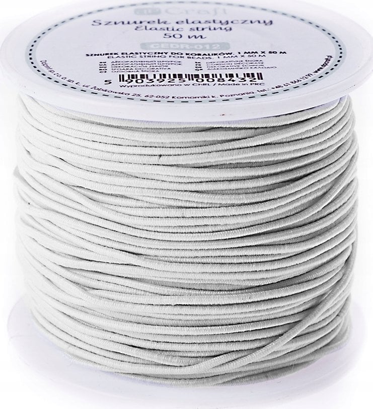 DP Craft Sznurek elastyczny do koralików DPCRAFT 1 mm x 50 m