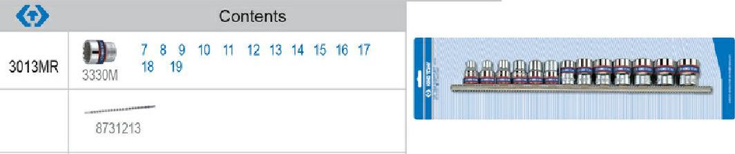 King Tony KING TONY KPL.NASADEK 3/8" 13cz. KRÓTKIE 12-KĄT KT3013MR