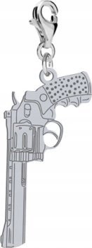 Radziszewska Jewellery Srebrny Charms REWOLWER DEDYKACJA