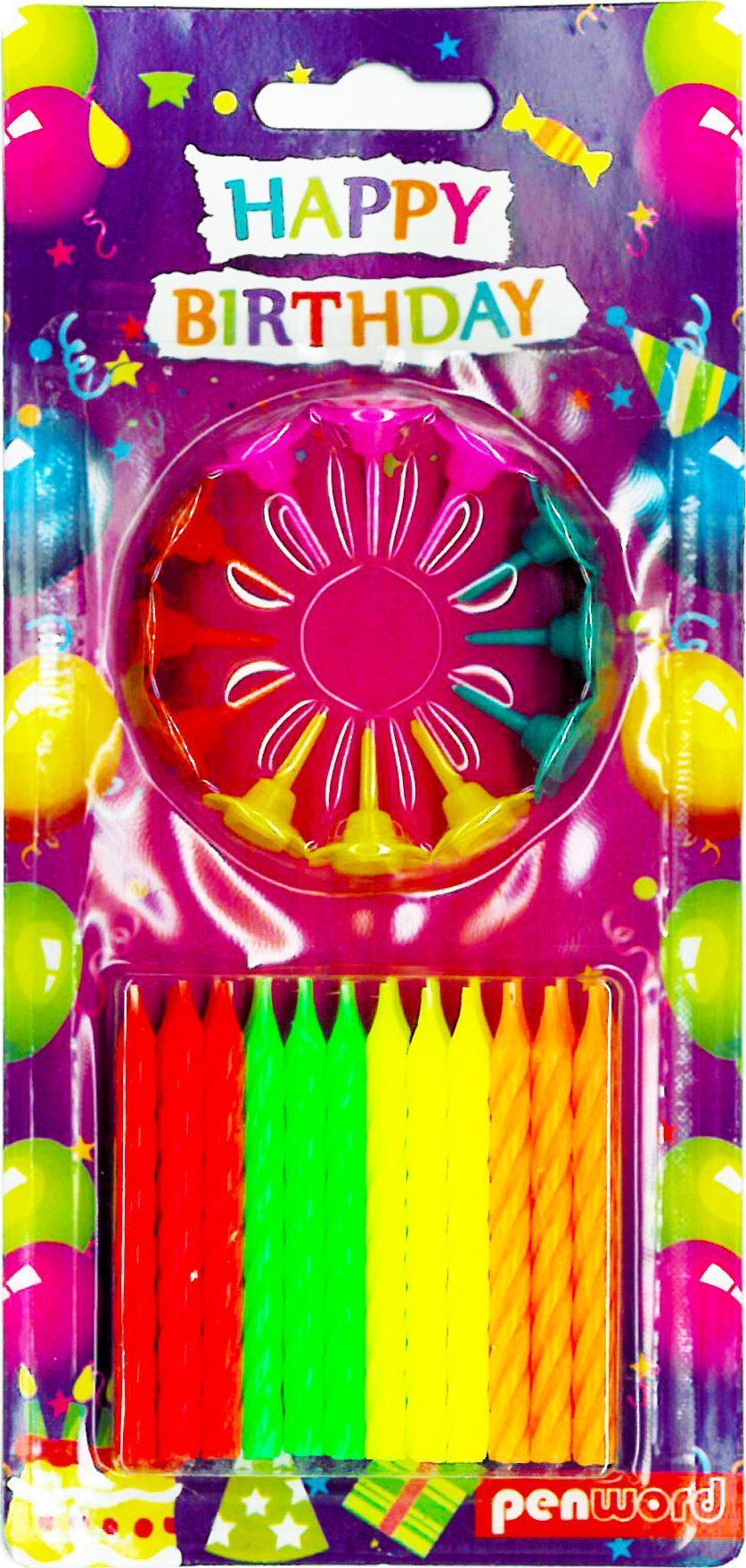 MK TRADE Świeczki urodzinowe PT-24N Penword