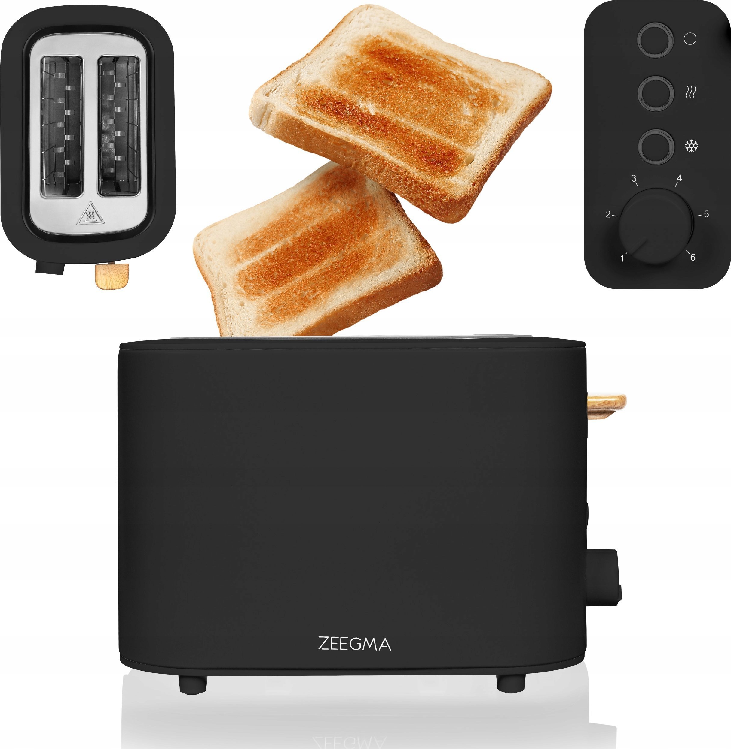 Toster Zeegma Zeegma Tostee Wood czarny