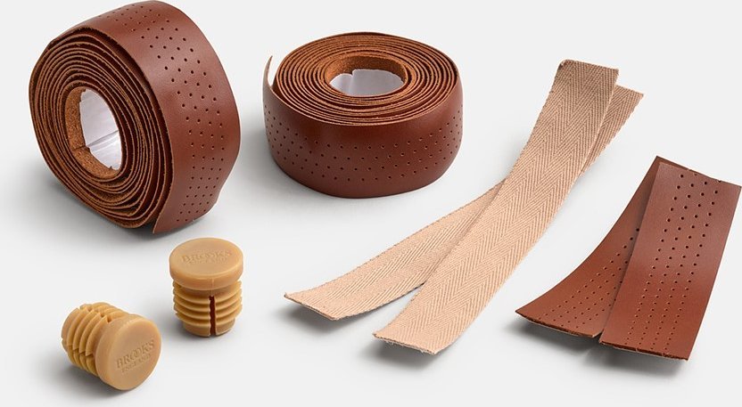 Brooks Owijka BROOKS LEATHER BAR TAPE, Honey, Grubość 2mm (NEW)