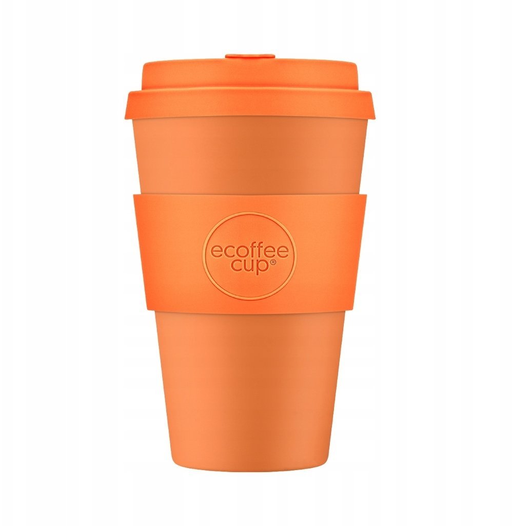 Ecoffee cup Kubek na wynos Eco* Coffee Cup Solid Colours Alhambra 400ml - Pomarańczowy
