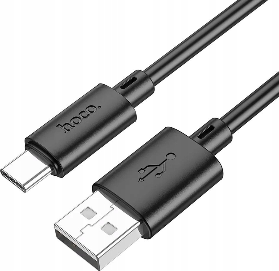 Kabel USB Hoco USB-A - USB-C 1 m Czarny (X88Ac black)