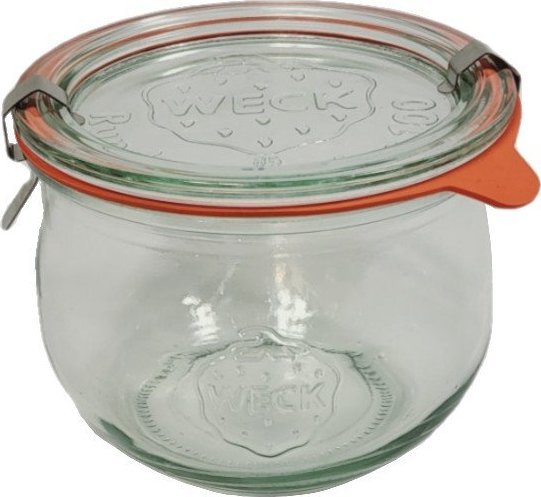 Wamar-Sosenka Zestaw Słoików WECK Pojemność 370 ml średnica 80mm 6 sztuk + Szklane wieka, zapinki, gumki