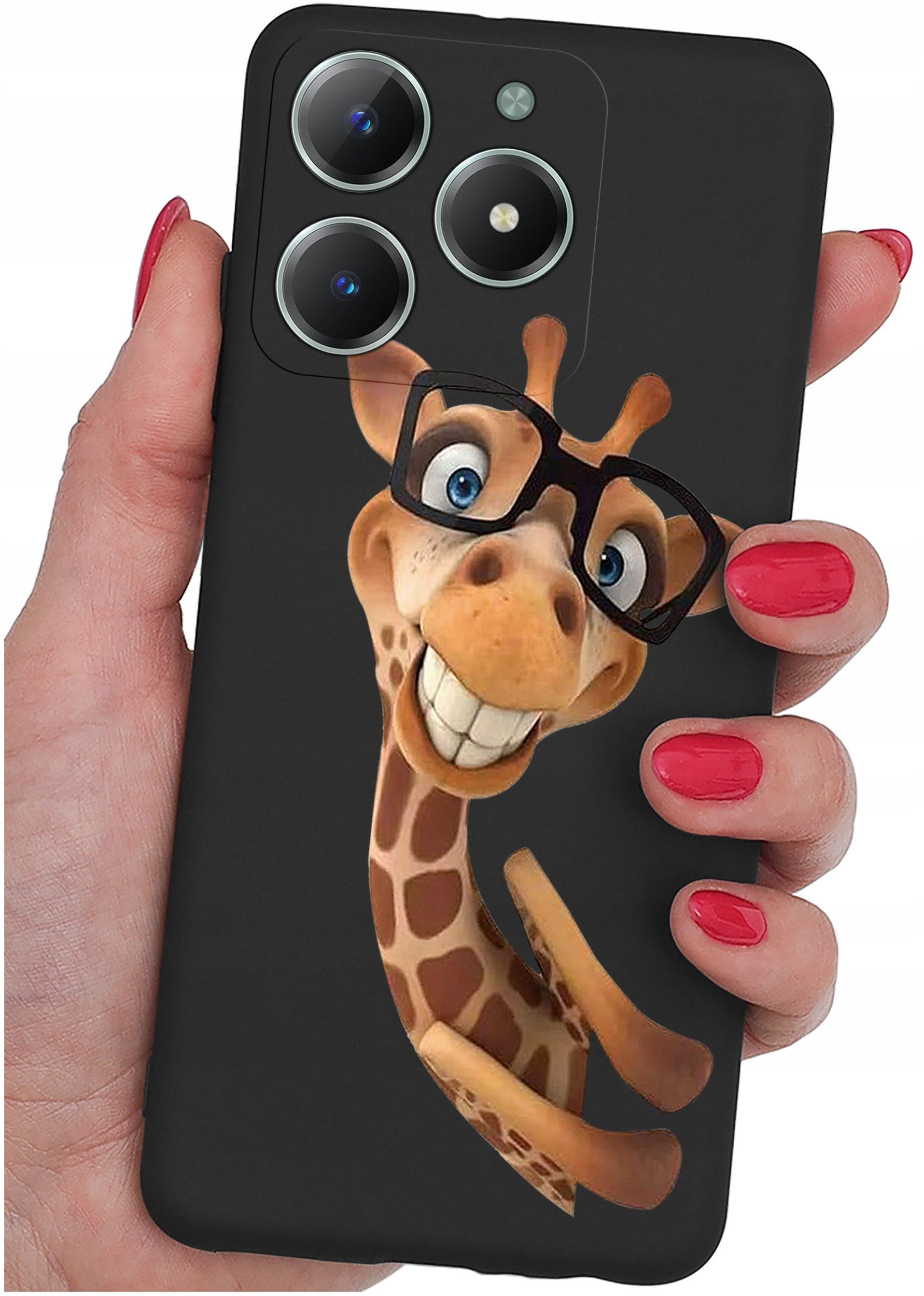 Etui do Realme C61 | C63 WZORY |SILIKONOWE MATT CASE + SZKŁO 9H