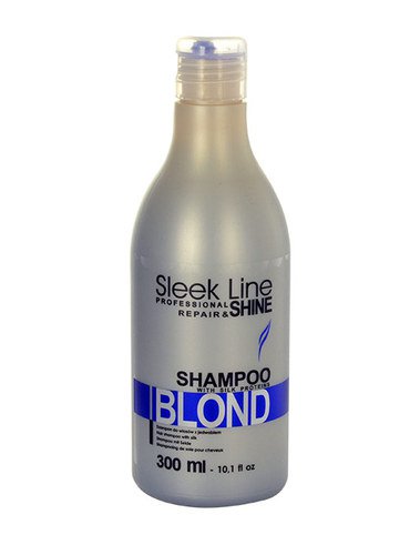 Stapiz Sleek Line Blond Shampoo Szampon z jedwabiem do włosów blond 300ml