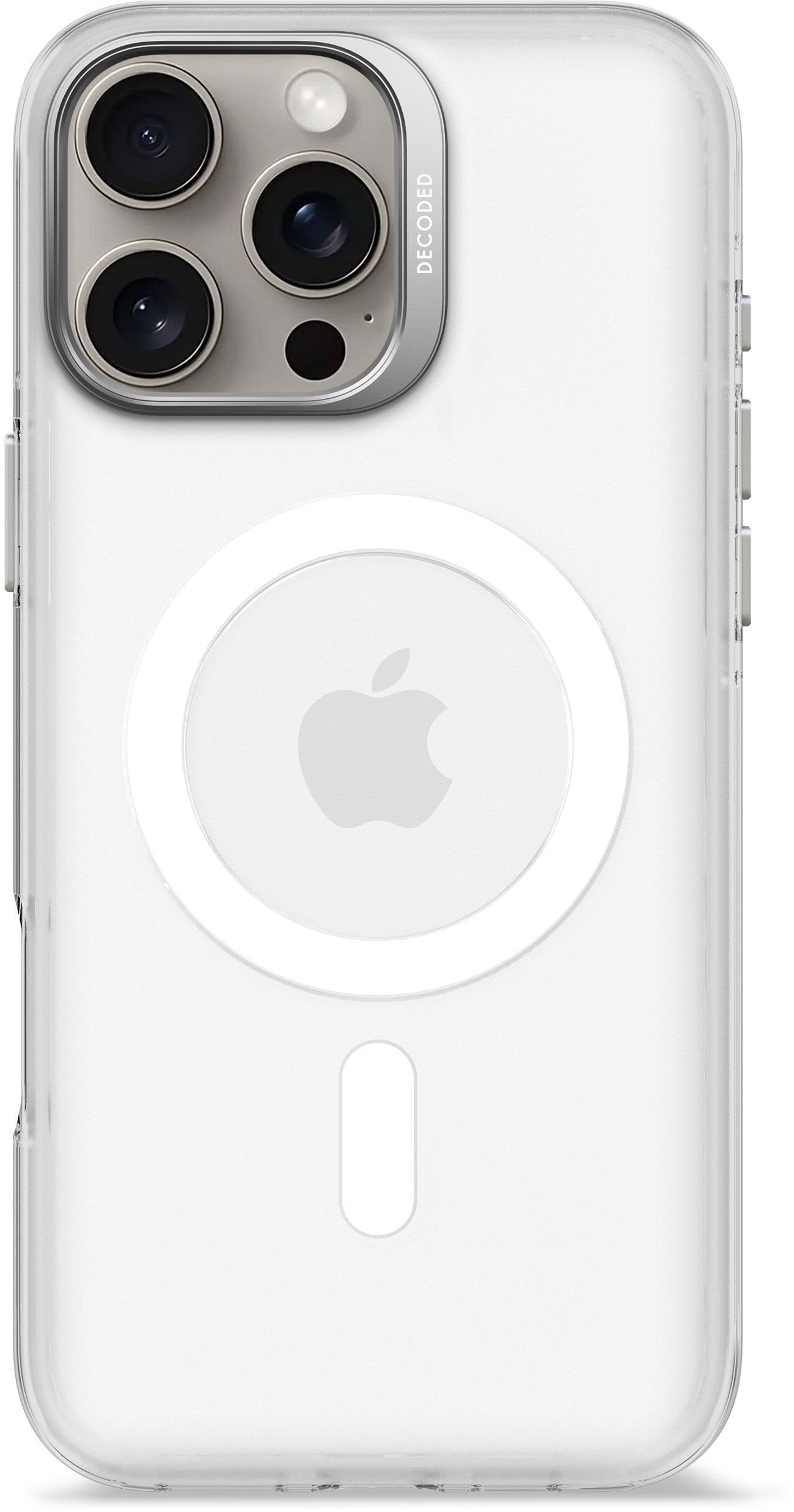Decoded Recycled Plastic Backc. iPhone 16 Pro Max Transp. White