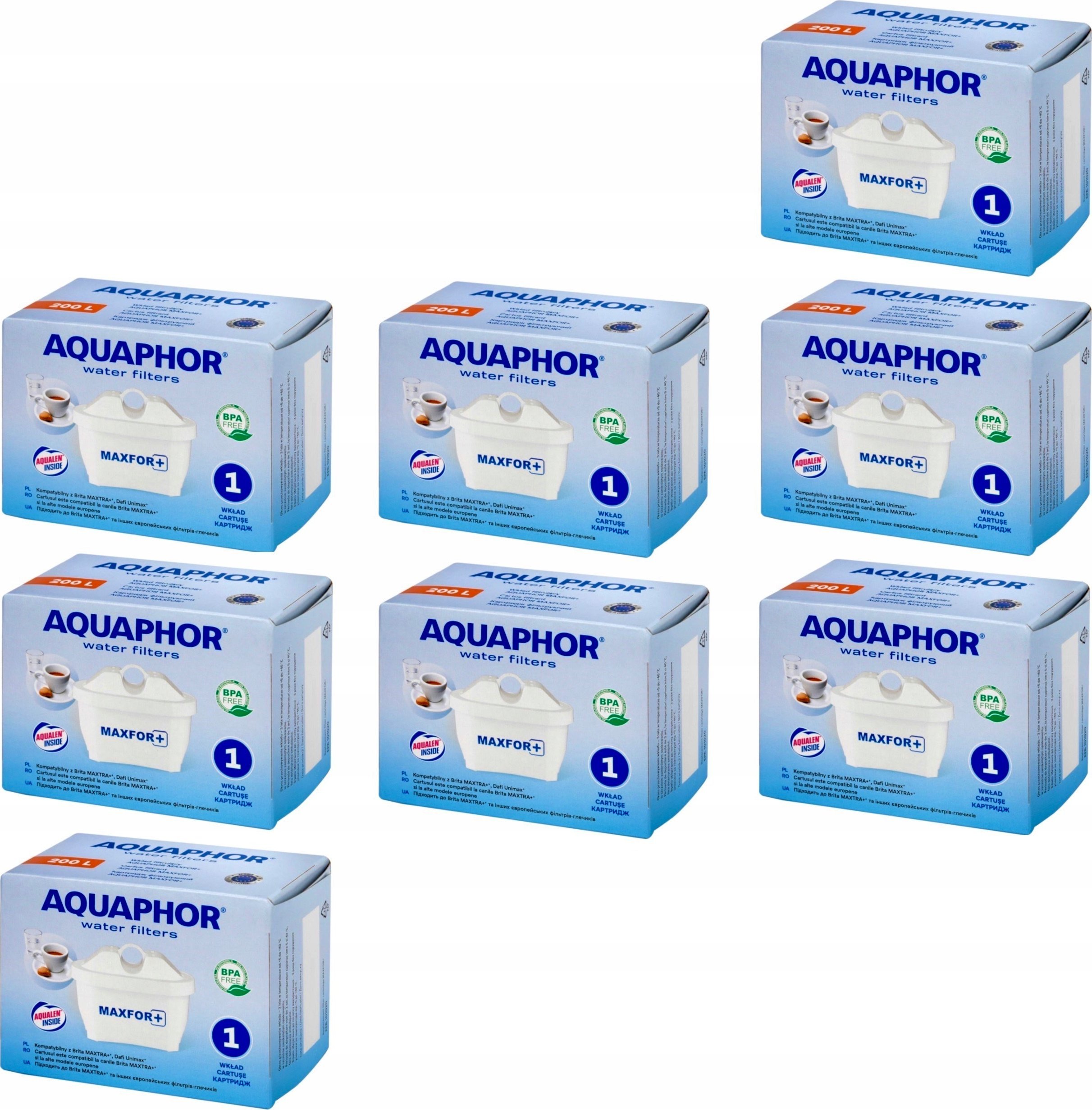 Wkład filtrujący Aquaphor Maxfor+ 8 szt.