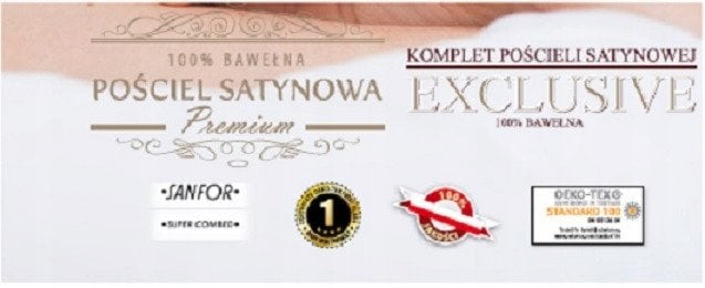 Pościel satynowa EXCLUSIVE CZ (140x200-1,70x90-1)