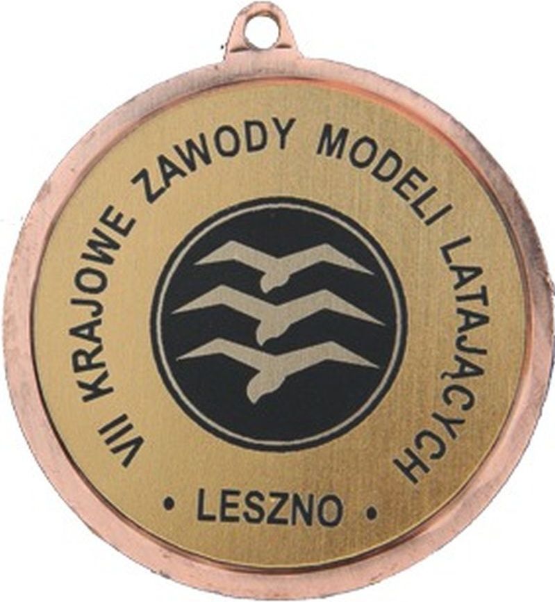 Victoria Sport Medal brązowy z miejscem na emblemat 50 mm - medal stalowy z grawerem na laminacie