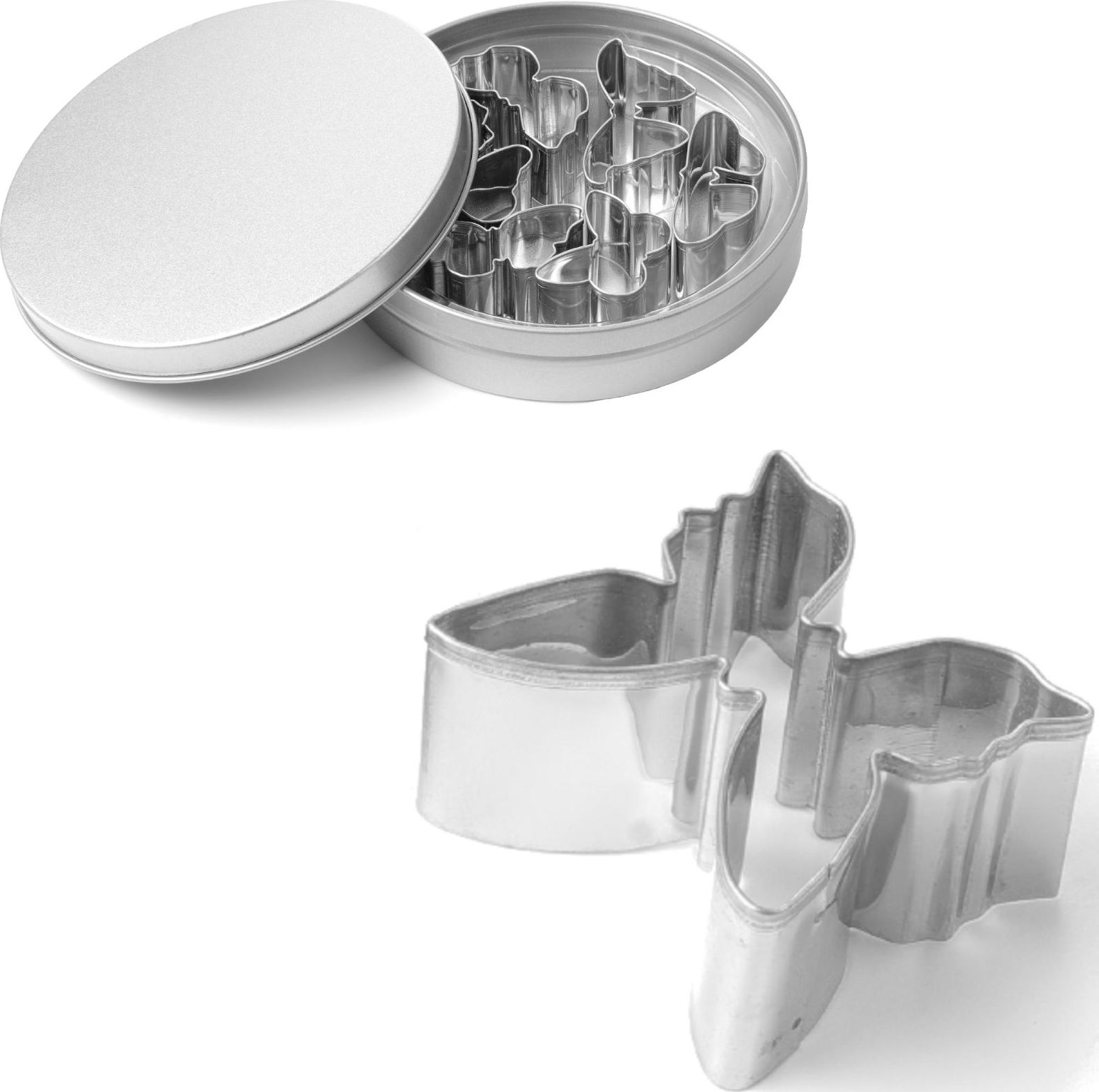 Hendi Forma wycinarka cukiernicza do ciasta szablon MOTYL - ZESTAW 8szt. - HENDI 673782 Forma wycinarka cukiernicza do ciasta szablon MOTYL - ZESTAW 8