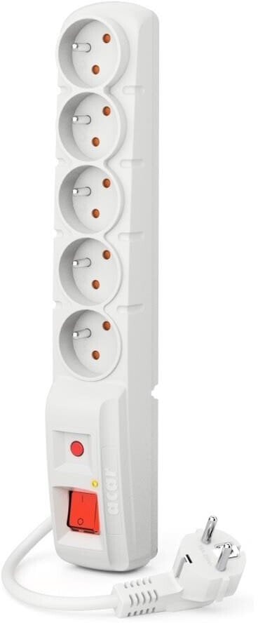 Listwa przeciwprzepięciowa Acar F5 5m biała