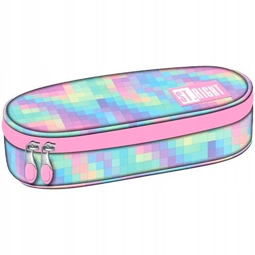 Piórnik saszetka usztywniona z wewnętrzną klapką ST.RIGHT PC-01 Pastel Pixels