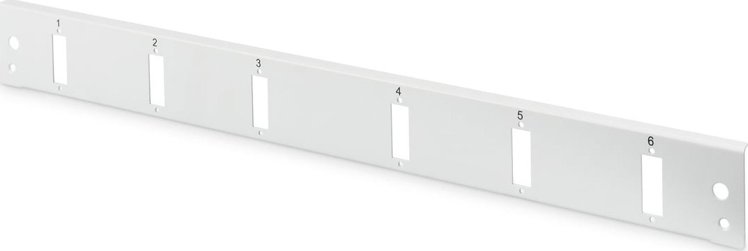 Digitus Digitus Płyta czołowa do światłowodowego panelu krosowego 6x SC duplex 1U (do DN-96200-QL), szary
