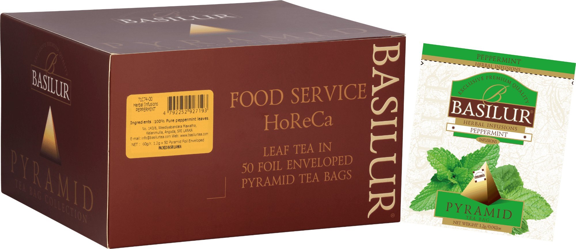 Basilur Herbata miętowa BASILUR PEPPERMINT HoReCa 50x1,2g