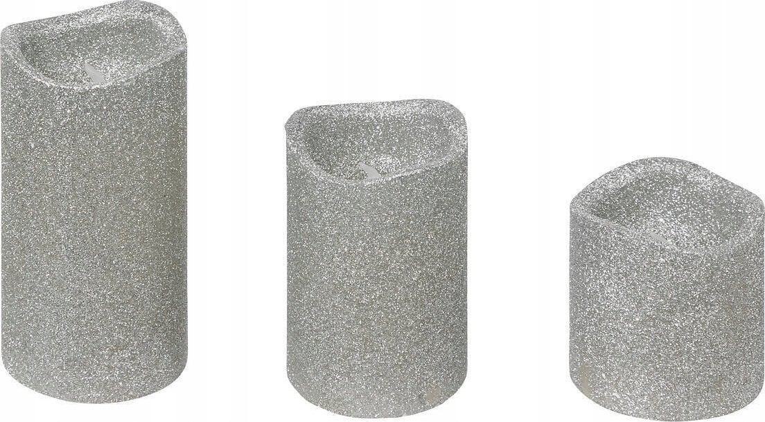 Atmosphera Zestaw świec LED w różnych rozmiarach, 3 sztuki