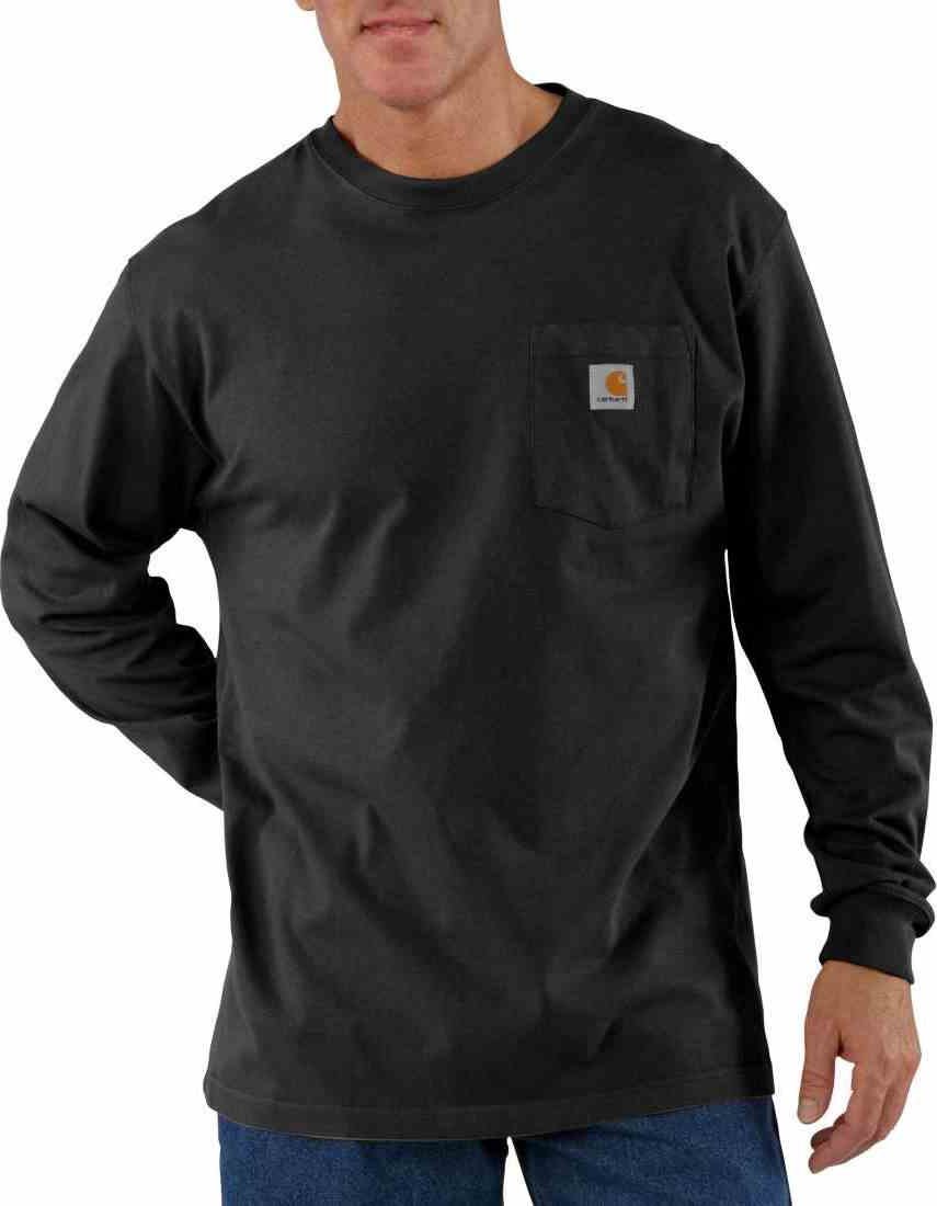 Carhartt Koszulka Carhartt Heavyweight pocket L/S Black