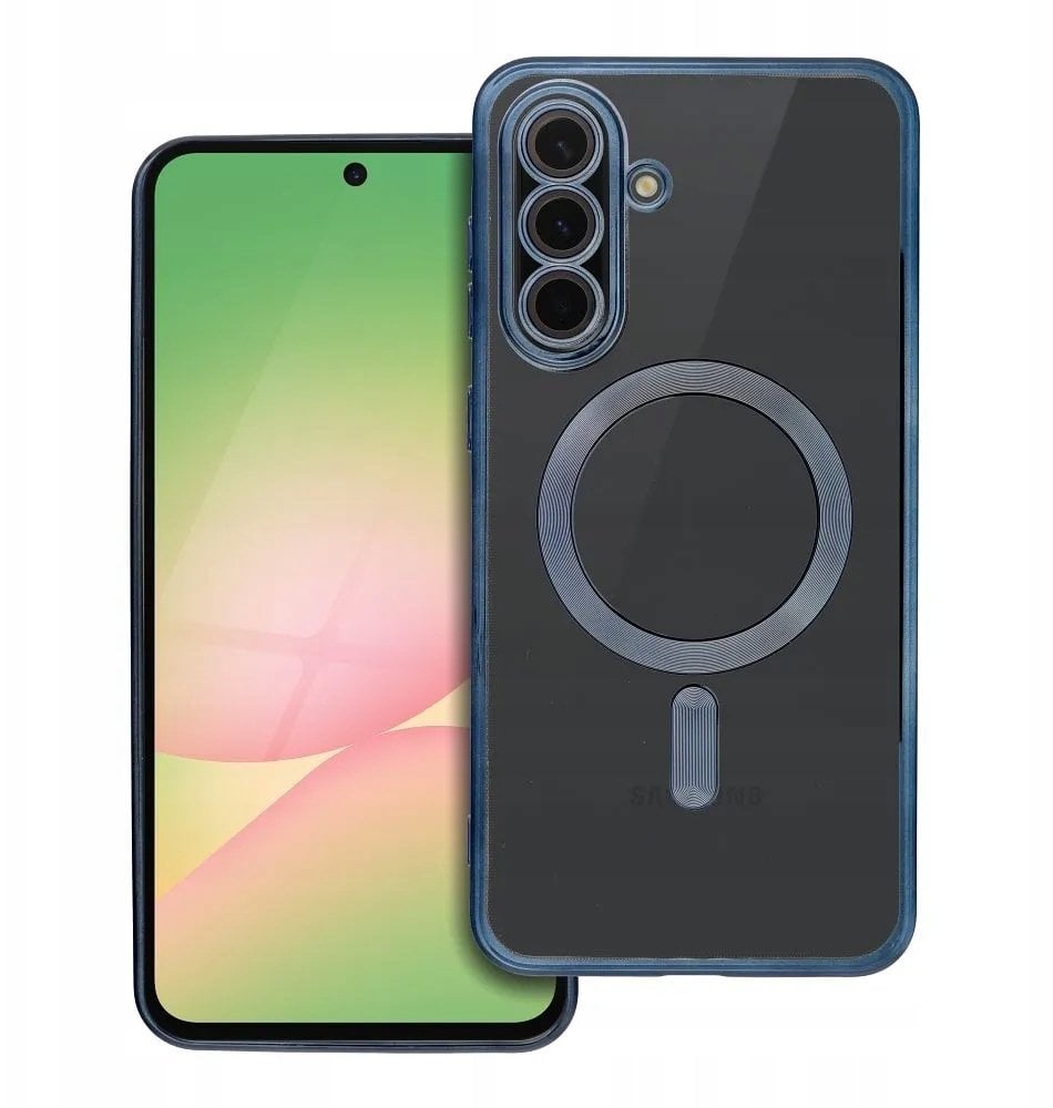 Futerał ELECTRO MAG COVER kompatybilny z MagSafe do SAMSUNG A56 tytanowy niebieski