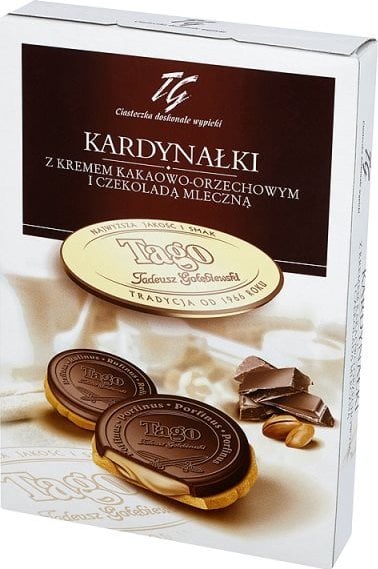 Tago CIASTKA TAGO KARDYNAŁKI KAKAOWO-ORZECHOWE 180G